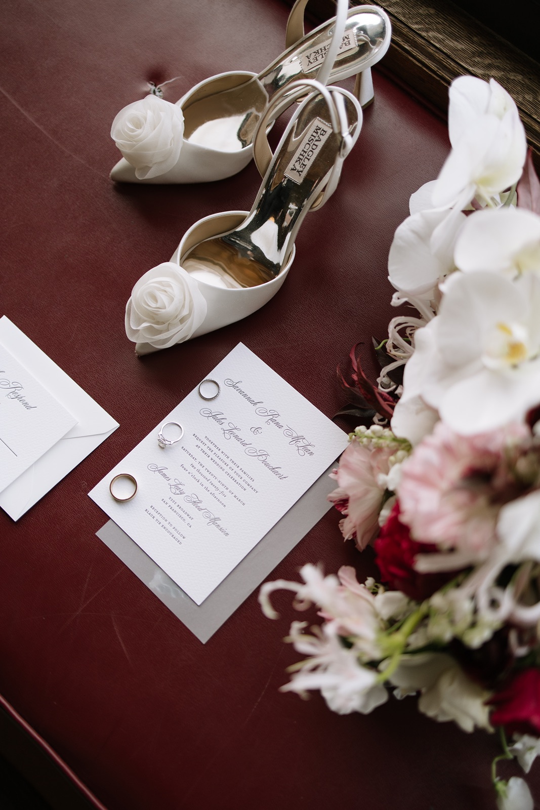 Flood Mansion wedding invitations