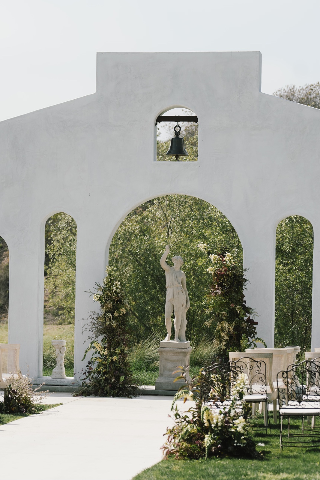 Ceremony setup for the Jeune Perche Estate wedding