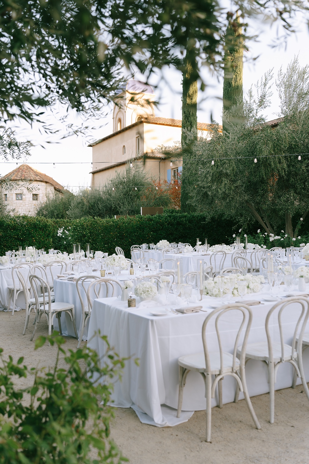 Chic wedding reception decor at the Allegretto Vineyard wedding reception