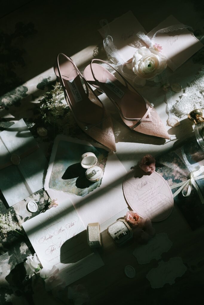 Wedding stationery for the Monserate Winery wedding