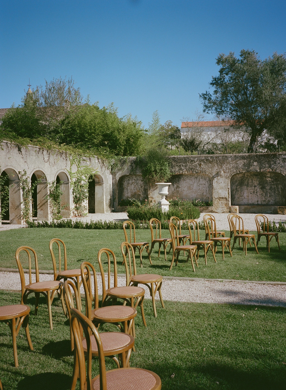 Wedding ceremony at the destination wedding in Portugal