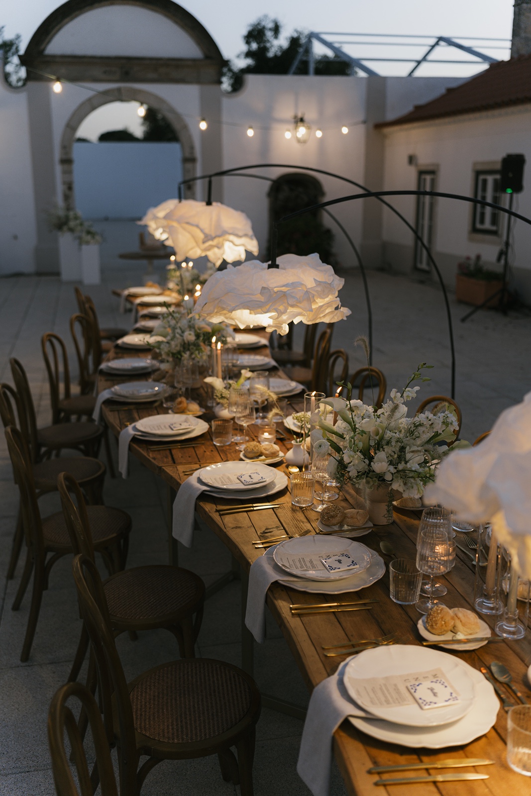 Wedding reception at the destination wedding in Portugal
