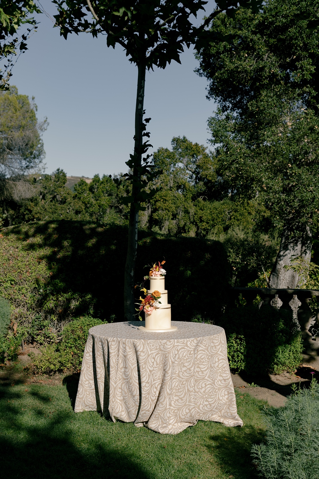 Wedding cake at the Stonepine Estate wedding