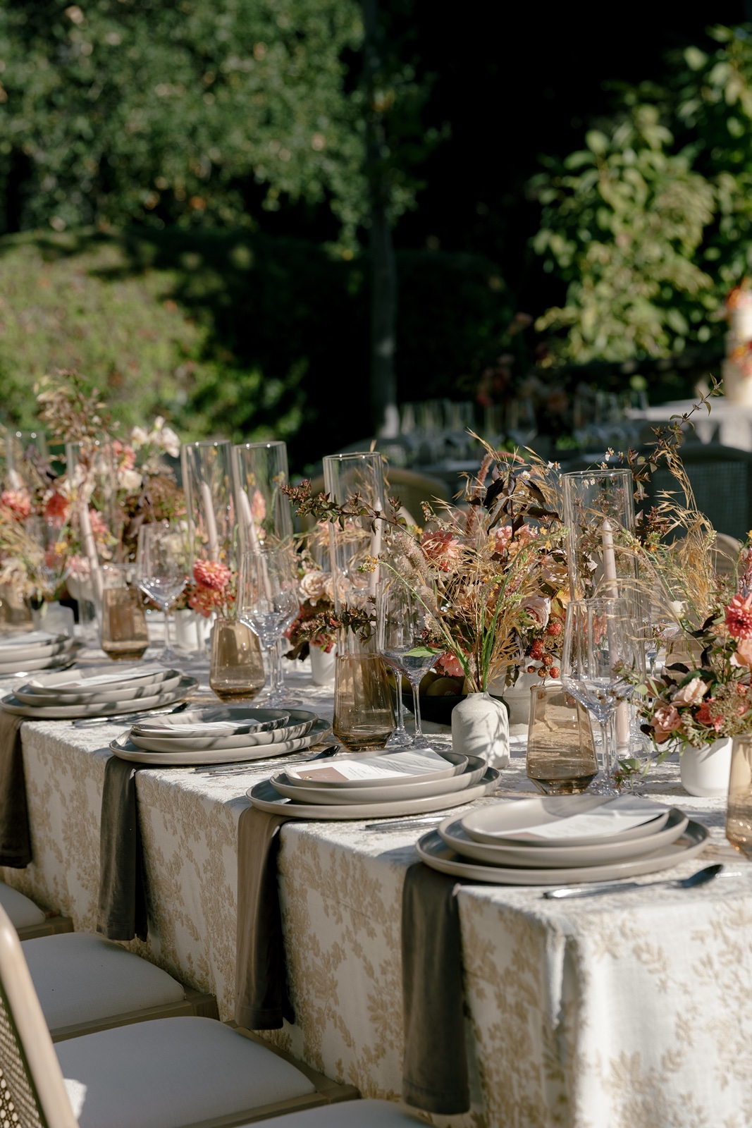Wedding reception decor at the Stonepine Estate wedding